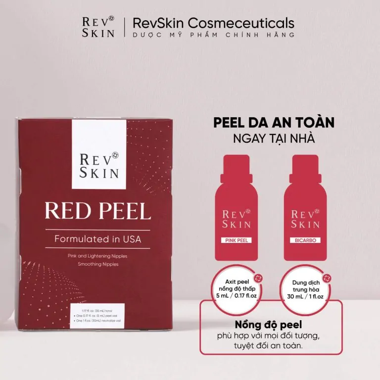 Bộ sản phẩm peel da trị nám - RevSkin Red Peel 